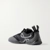 Grip Suede-Trimmed Nylon Sneakers - BK Grip Suede-Trimmed Nylon Sneakers - BK