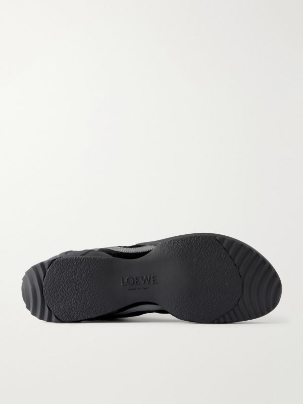 Grip Suede-Trimmed Nylon Sneakers - E1 Grip Suede-Trimmed Nylon Sneakers - E1