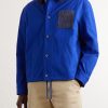Suede-Trimmed Cotton Jacket - FR Suede-Trimmed Cotton Jacket - FR