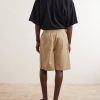 Straight-Leg Cotton Drawstring Shorts - BK