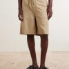 Straight-Leg Cotton Drawstring Shorts - FR