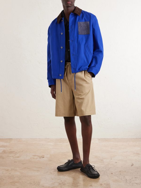 Straight-Leg Cotton Drawstring Shorts - OU