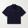 Anagram-Embroidered Cotton-Twill Shirt Anagram-Embroidered Cotton-Twill Shirt