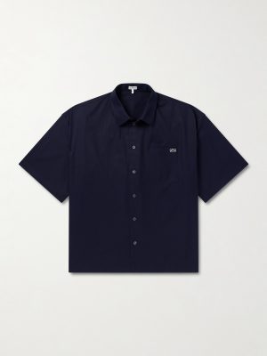 Anagram-Embroidered Cotton-Twill Shirt Anagram-Embroidered Cotton-Twill Shirt