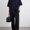 Anagram-Embroidered Cotton-Twill Shirt - OU Anagram-Embroidered Cotton-Twill Shirt - OU