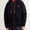 Anagram-Embroidered Cotton-Jersey Zip-Up Hoodie - FR Anagram-Embroidered Cotton-Jersey Zip-Up Hoodie - FR