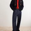 Anagram-Embroidered Cotton-Jersey Zip-Up Hoodie - OU Anagram-Embroidered Cotton-Jersey Zip-Up Hoodie - OU