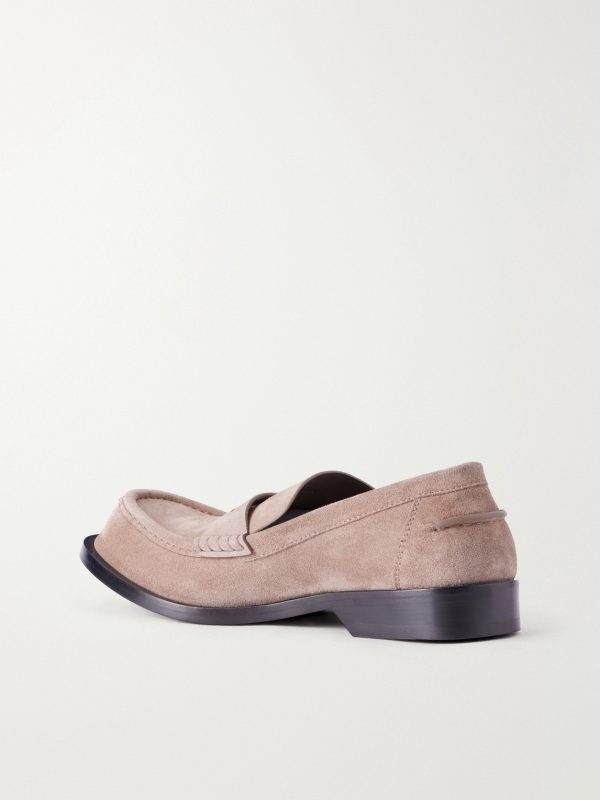 Bobine Logo-Debossed Suede Loafers - BK Bobine Logo-Debossed Suede Loafers - BK