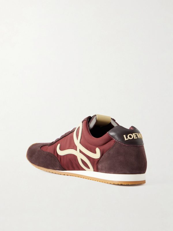 Ballet Runner 2.0 Suede-Trimmed Sneakers - BK