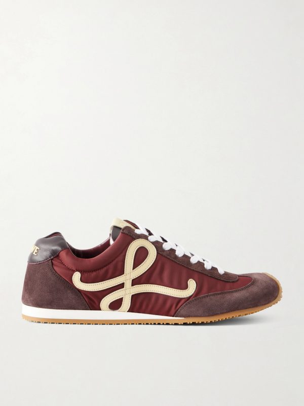 Ballet Runner 2.0 Suede-Trimmed Sneakers