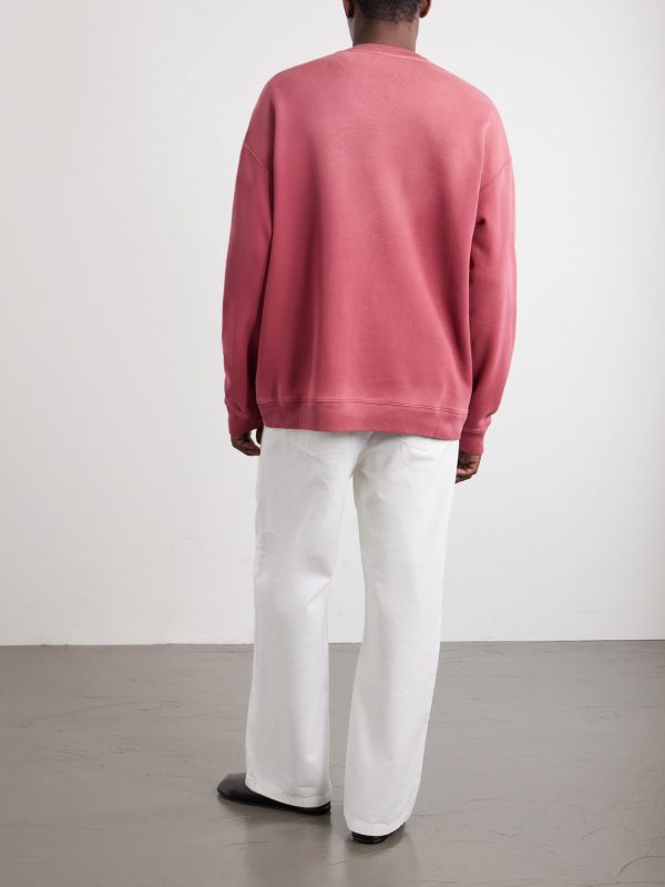 Anagram-Embroidered Cotton-Jersey Sweatshirt - BK