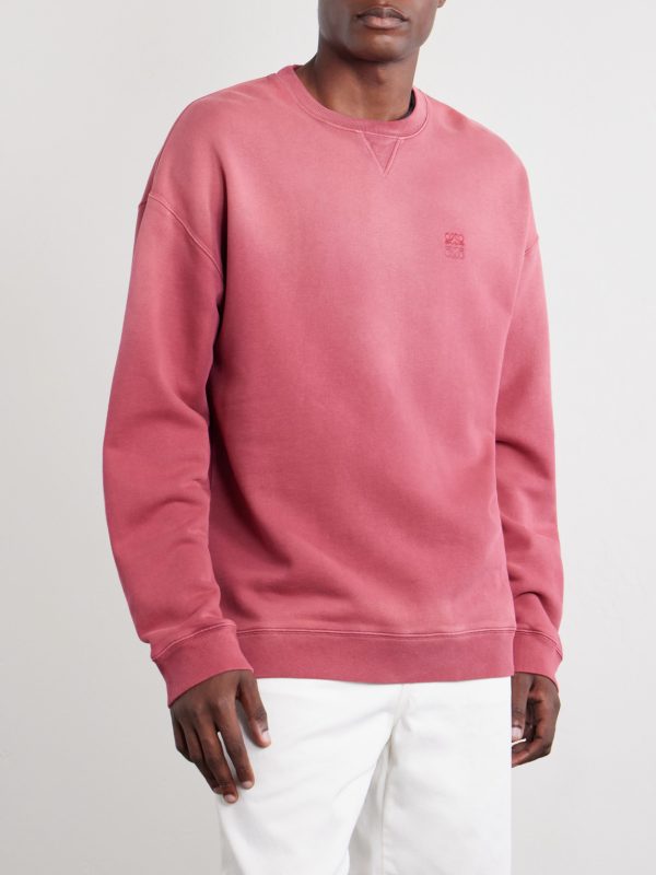 Anagram-Embroidered Cotton-Jersey Sweatshirt - FR