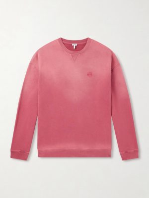 Anagram-Embroidered Cotton-Jersey Sweatshirt Anagram-Embroidered Cotton-Jersey Sweatshirt