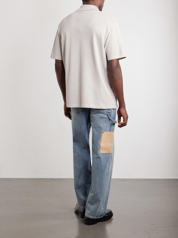Anagram-Embroidered Cotton-Piqué Polo Shirt - BK Anagram-Embroidered Cotton-Piqué Polo Shirt - BK