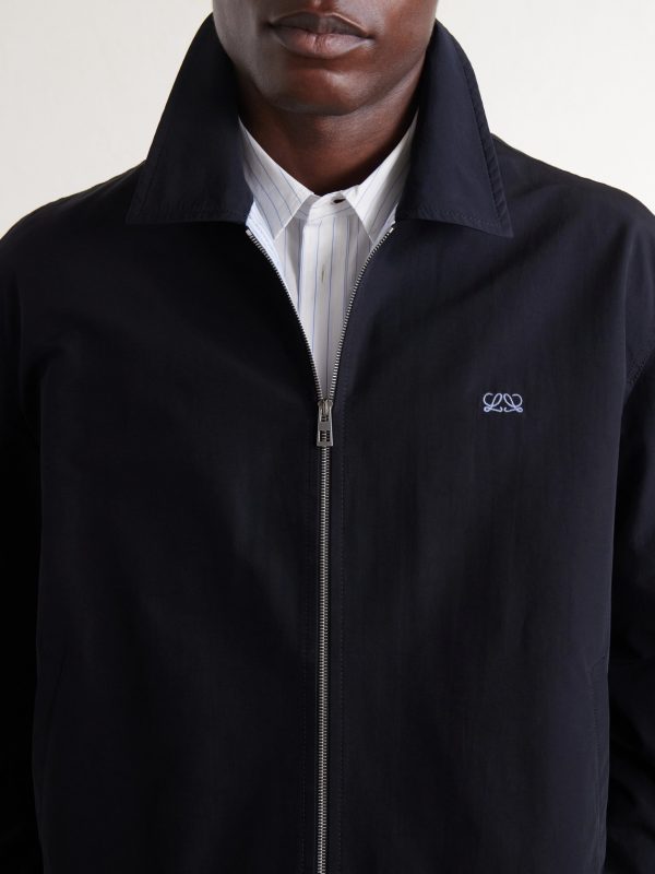 Logo-Embroidered Cotton-Blend Jacket - CU Logo-Embroidered Cotton-Blend Jacket - CU