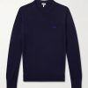 Anagram-Embroidered Wool-Blend Sweater Anagram-Embroidered Wool-Blend Sweater