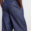 Anagram-Detailed Wide-Leg Jeans - E1