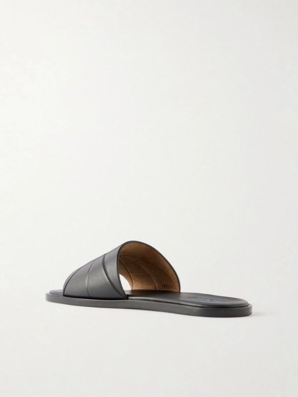 Origami Leather Sandals - BK
