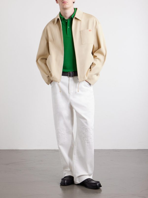 Logo-Embroidered Cotton-Twill Jacket - OU Logo-Embroidered Cotton-Twill Jacket - OU