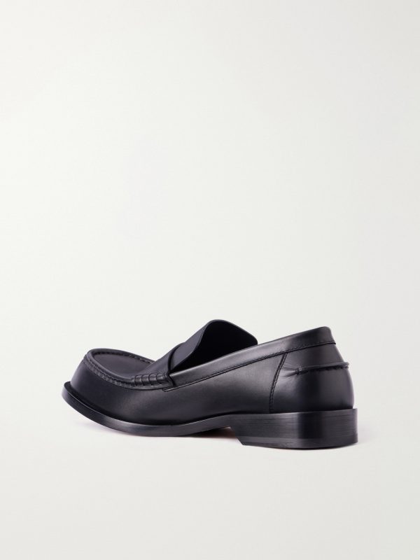 Bobine Anagram-Debossed Leather Loafers - BK Bobine Anagram-Debossed Leather Loafers - BK