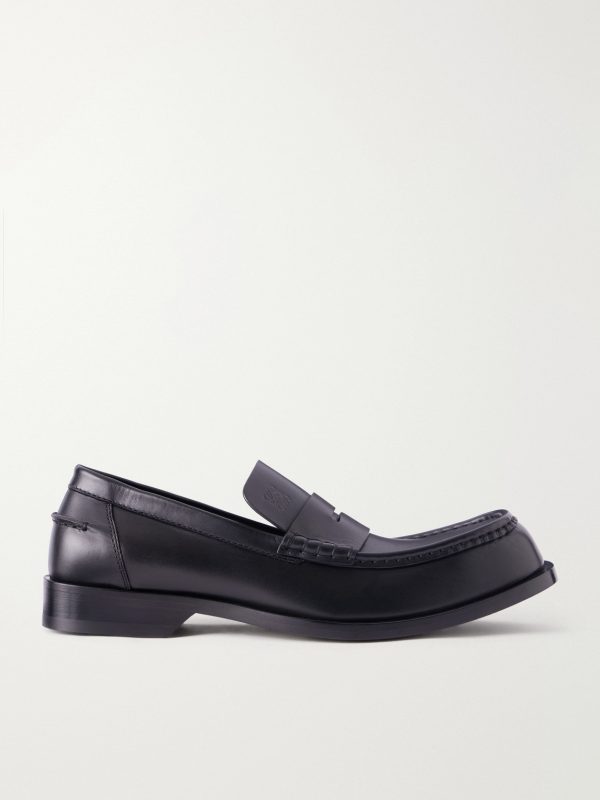 Bobine Anagram-Debossed Leather Loafers Bobine Anagram-Debossed Leather Loafers