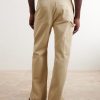 Logo-Embroidered Wide-Leg Cotton-Blend Drill Trousers - BK