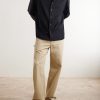 Logo-Embroidered Wide-Leg Cotton-Blend Drill Trousers - OU