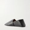 Origami Leather Slippers - BK