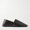 Origami Leather Slippers