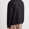 Embellished Linen Blouson Jacket - BK Embellished Linen Blouson Jacket - BK