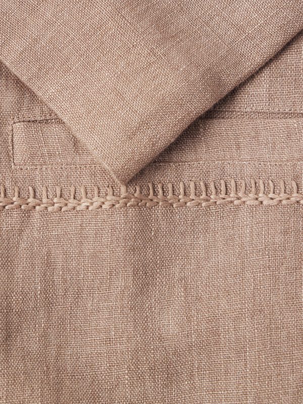 Rabari Embroidered Linen Blazer - E1
