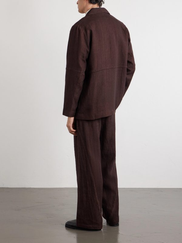 Rabari Embroidered Linen Suit Jacket - BK Rabari Embroidered Linen Suit Jacket - BK