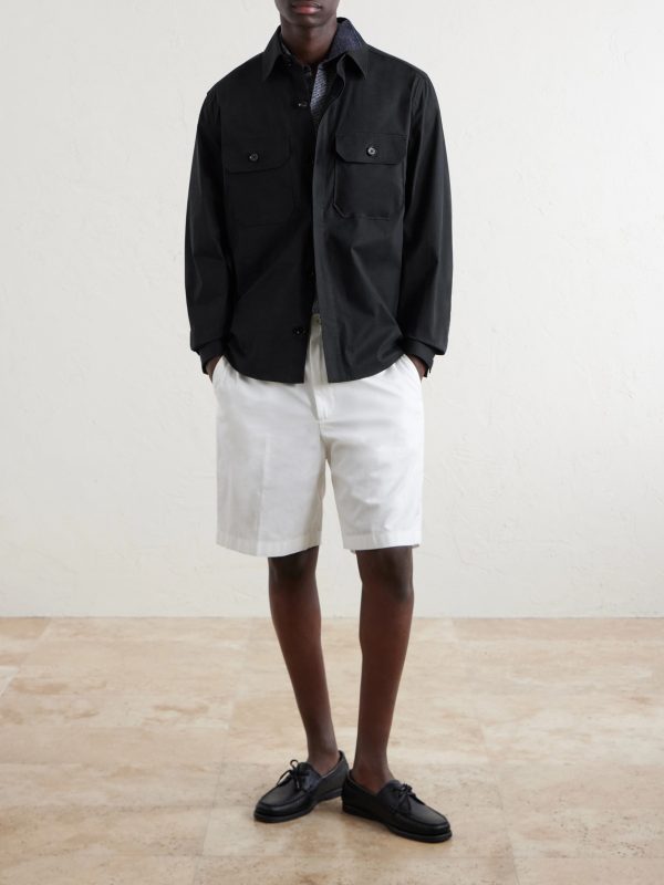 Cotton-Blend Overshirt - OU