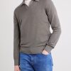 Silk and Cashmere-Blend Polo Shirt - FR Silk and Cashmere-Blend Polo Shirt - FR