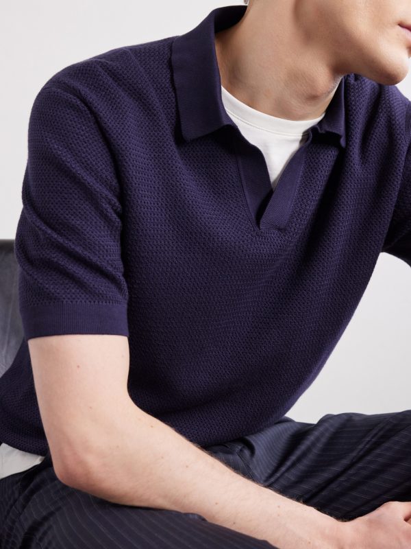 Slim-Fit Cotton-Piqué Polo Shirt - CU Slim-Fit Cotton-Piqué Polo Shirt - CU