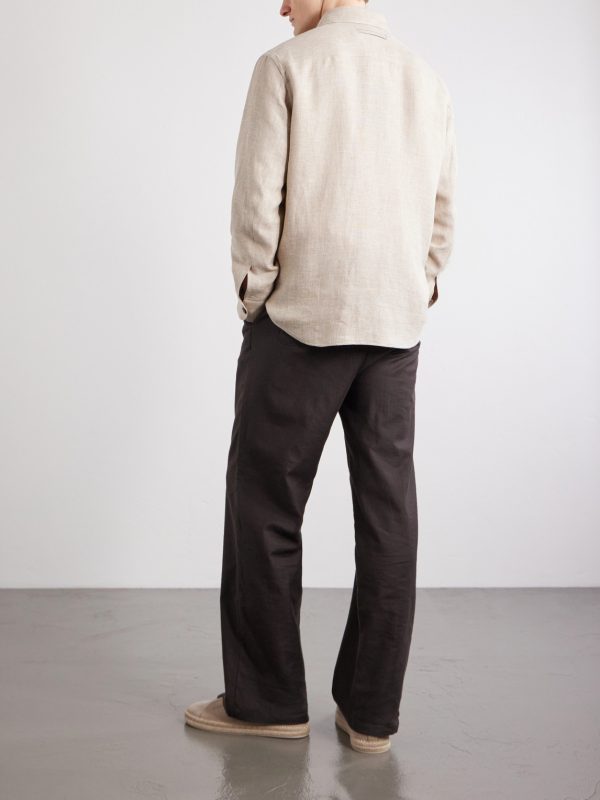 Cashmere, Linen and Silk-Blend Overshirt - BK Cashmere, Linen and Silk-Blend Overshirt - BK