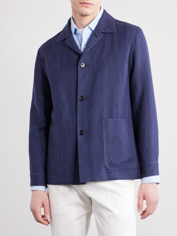 Wool and Linen-Blend Chore Jacket - FR