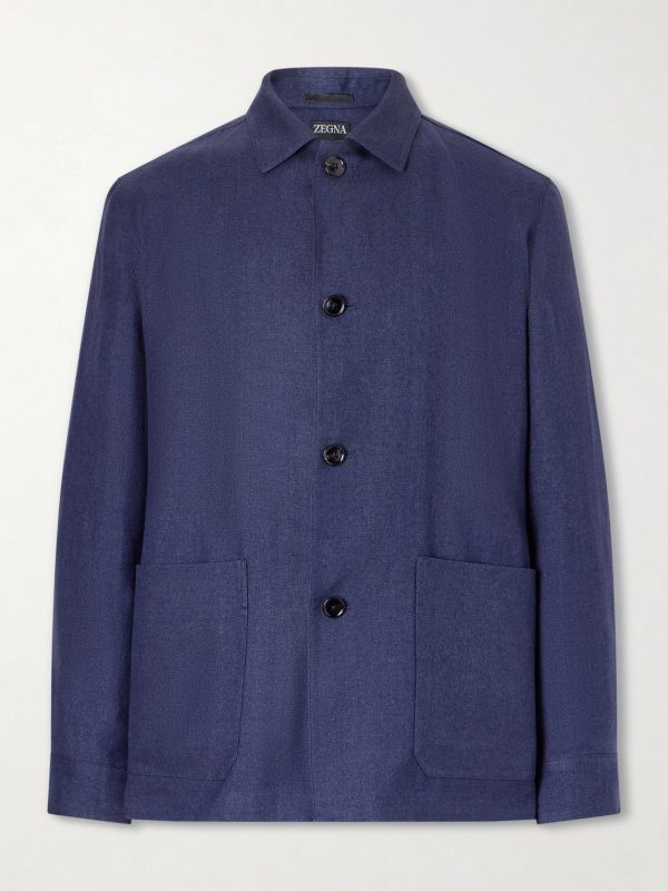 Wool and Linen-Blend Chore Jacket