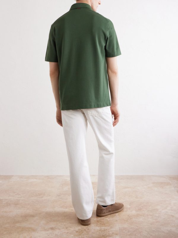 Cotton-Jersey Polo Shirt - BK Cotton-Jersey Polo Shirt - BK