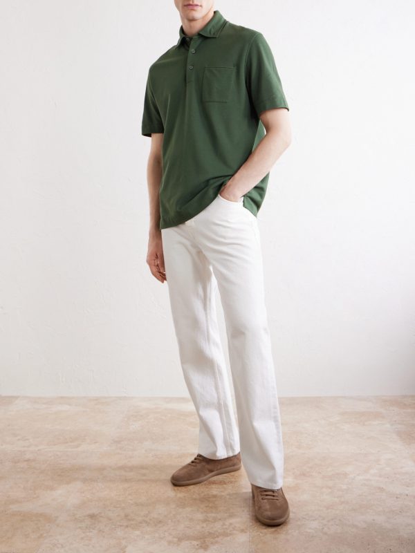 Cotton-Jersey Polo Shirt - OU Cotton-Jersey Polo Shirt - OU