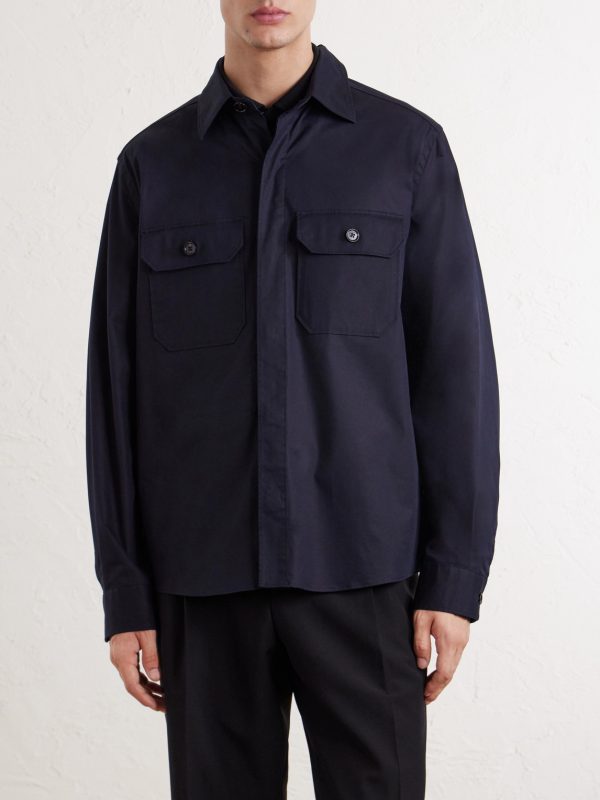 Cotton-Blend Overshirt - FR Cotton-Blend Overshirt - FR