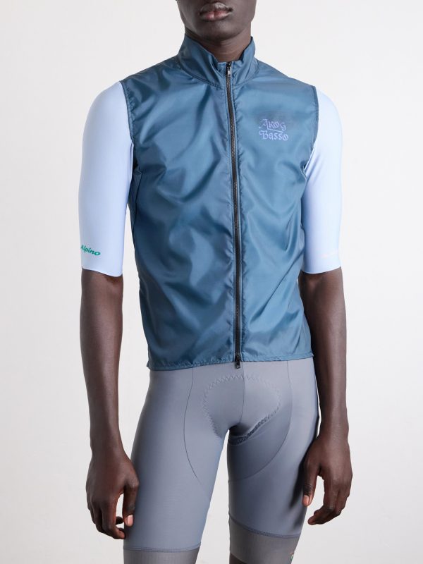 + Basso Giro Alpino Logo-Print Shell Cycling Gilet - FR + Basso Giro Alpino Logo-Print Shell Cycling Gilet - FR