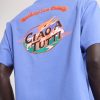 + Basso Ciao a Tutti Logo-Print Cotton-Jersey T-Shirt - E1 + Basso Ciao a Tutti Logo-Print Cotton-Jersey T-Shirt - E1
