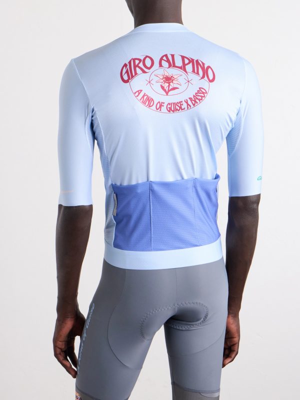 + Basso Giro Alpino Logo-Print Mesh Cycling Jersey - BK + Basso Giro Alpino Logo-Print Mesh Cycling Jersey - BK