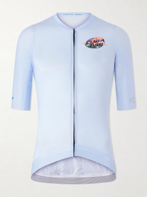 + Basso Giro Alpino Logo-Print Mesh Cycling Jersey + Basso Giro Alpino Logo-Print Mesh Cycling Jersey