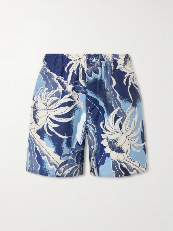 Printed Straight-Leg Swim Shorts Printed Straight-Leg Swim Shorts