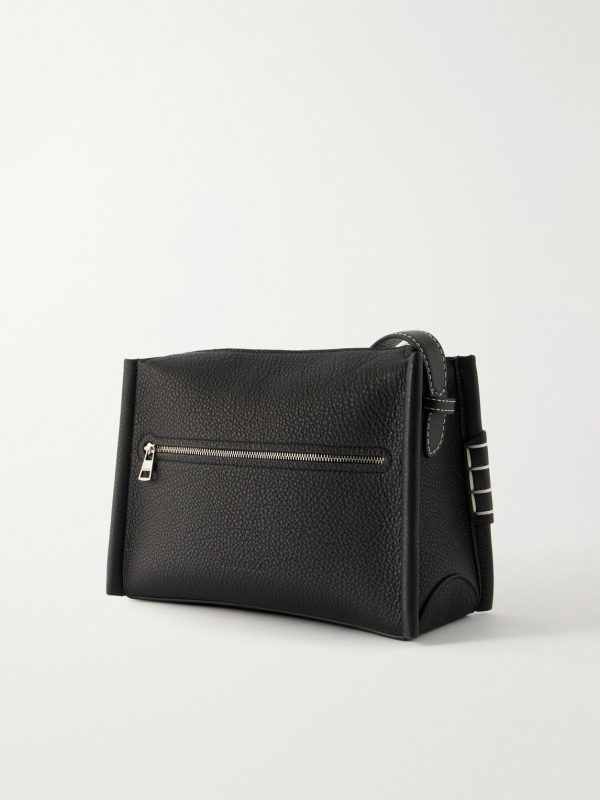 Loafer Leather Messenger Bag - BK Loafer Leather Messenger Bag - BK