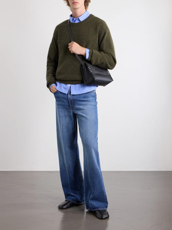 Loafer Leather Messenger Bag - OU Loafer Leather Messenger Bag - OU