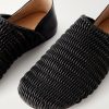 Slipper Woven-Leather Mules - CU Slipper Woven-Leather Mules - CU