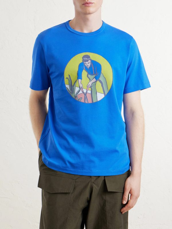 Gardener Logo-Embroidered Printed Cotton-Jersey T-Shirt - FR Gardener Logo-Embroidered Printed Cotton-Jersey T-Shirt - FR
